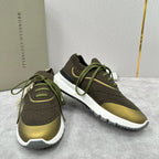 Cream Knit Lug-Sole Runner - Men's