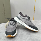 Grey Wool Lug-Sole Runner - Men's