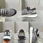 Grey Wool Lug-Sole Runner - Men's