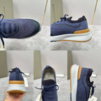 Grey Wool Lug-Sole Runner - Men's