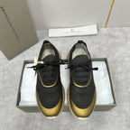 Grey Wool Lug-Sole Runner - Men's
