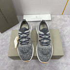 Grey Wool Lug-Sole Runner - Men's
