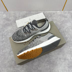 Grey Wool Lug-Sole Runner - Men's