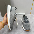 Grey Wool Lug-Sole Runner - Men's