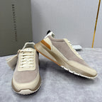 Navy-Wildleder-Runner mit Einsätzen – Herren