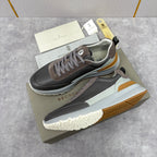 Grey Nylon Lug-Sole Runner - Men's