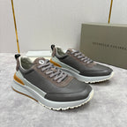 Grey Nylon Lug-Sole Runner - Men's