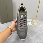 Grey Nylon Lug-Sole Runner - Men's