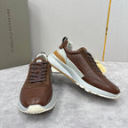 Grey Nylon Lug-Sole Runner - Men's