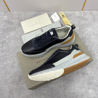 Grey Nylon Lug-Sole Runner - Men's