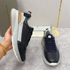 Grey Nylon Lug-Sole Runner - Men's