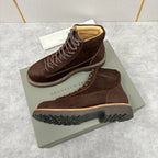 Brauner Wildleder Wander-Schnürstiefel – Herren