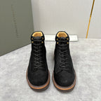 Brauner Wildleder Wander-Schnürstiefel – Herren