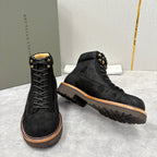 Brauner Wildleder Wander-Schnürstiefel – Herren