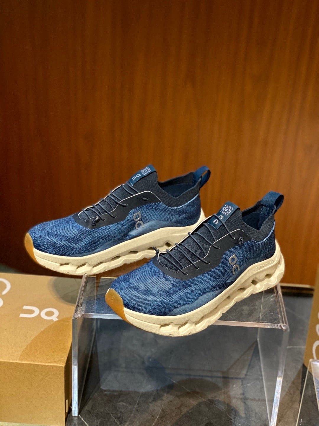 Black and Blue Sneakers