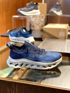 Black and Blue Sneakers