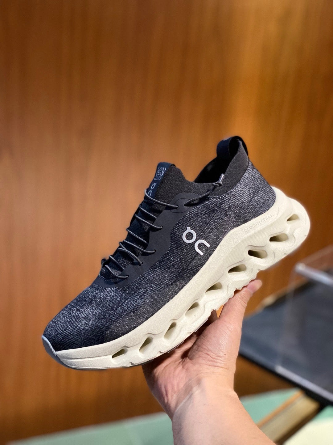 Black and Blue Sneakers