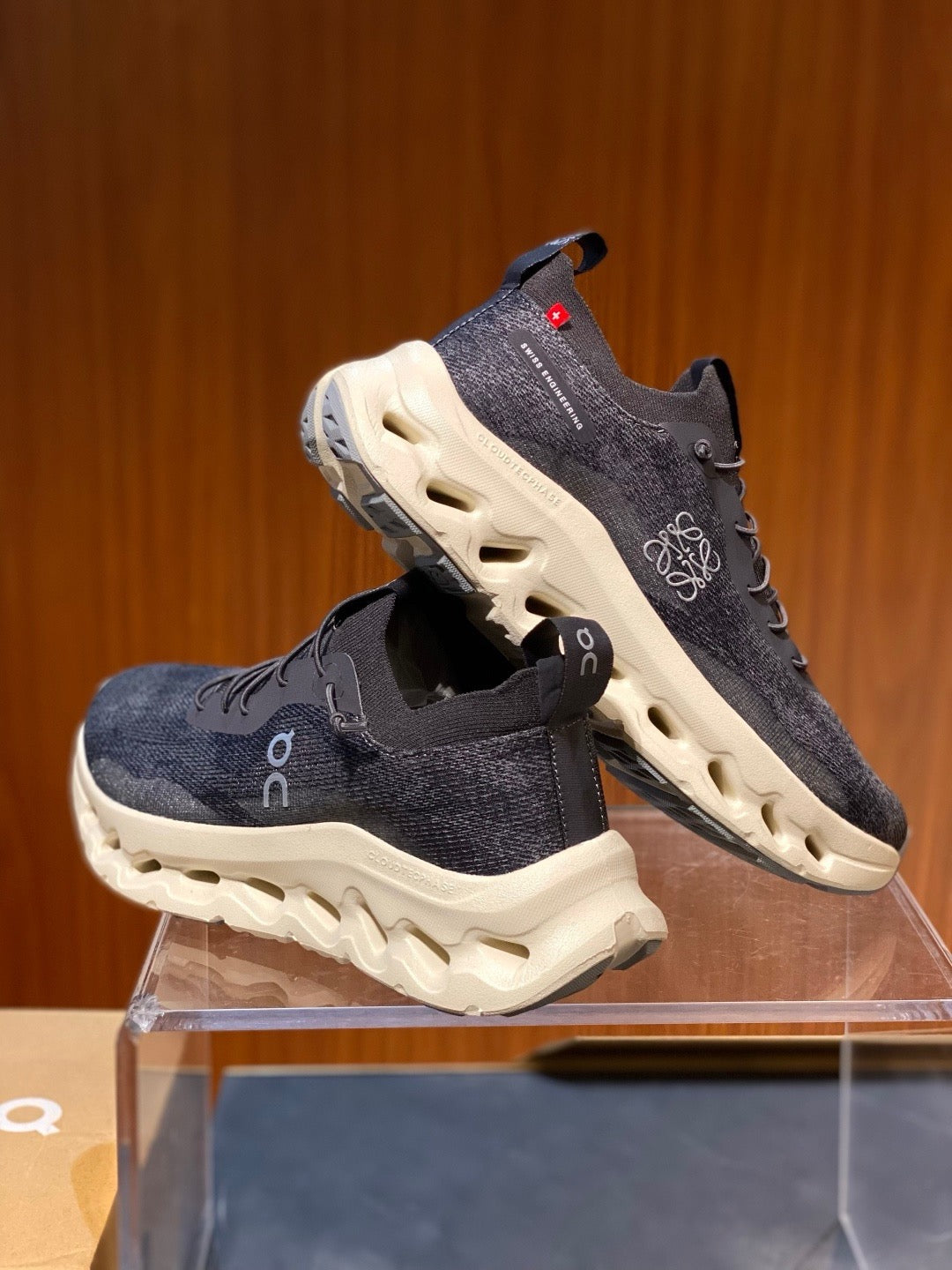 Black and Blue Sneakers