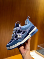 Grey Mesh Print Runner - Men's