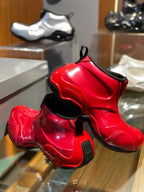 Red Patent Chunky Sole Chelsea Boot - Men's