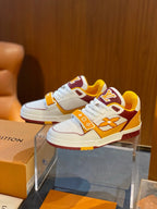 Trainer Yellow and Burgundy