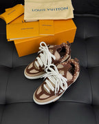 Brown Leather Monogram Chunky - Men's