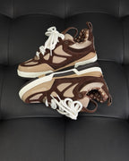 Brown Leather Monogram Chunky - Men's