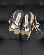 Brown Leather Monogram Chunky - Men's