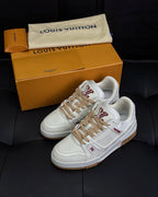 White Leather Logo Chunky - Men's