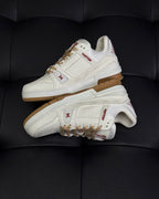 White Leather Logo Chunky - Men's