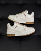 White Leather Logo Chunky - Men's