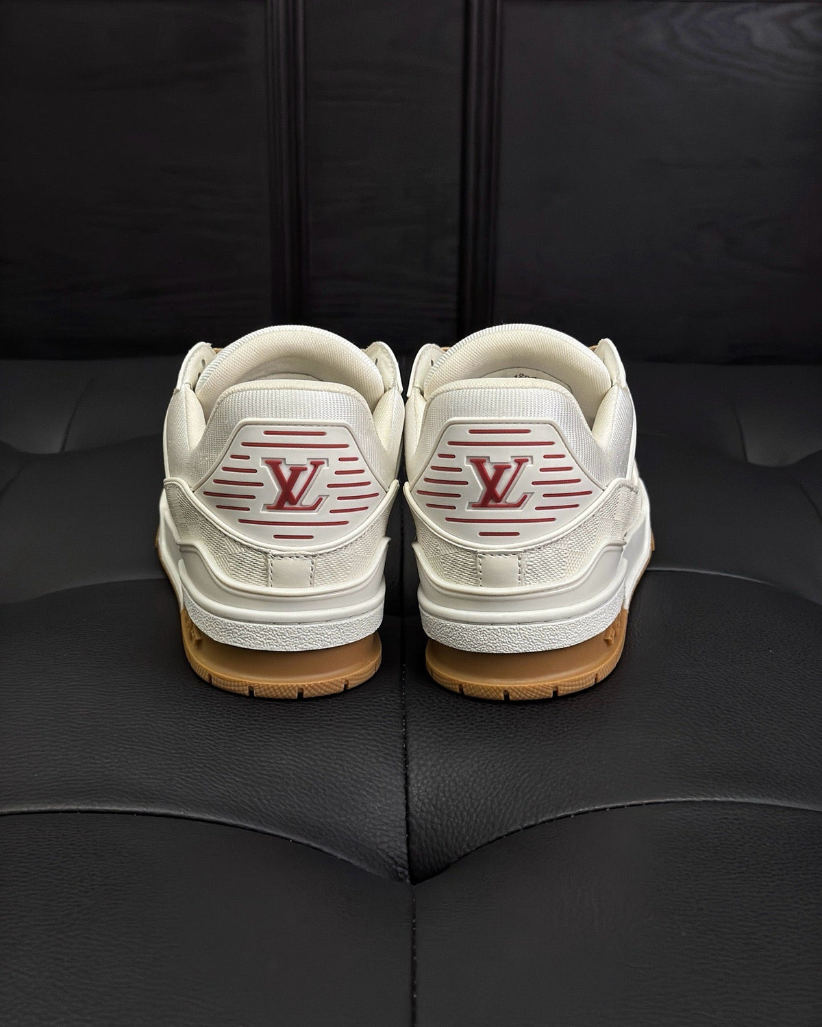 White Leather Logo Chunky - Men's