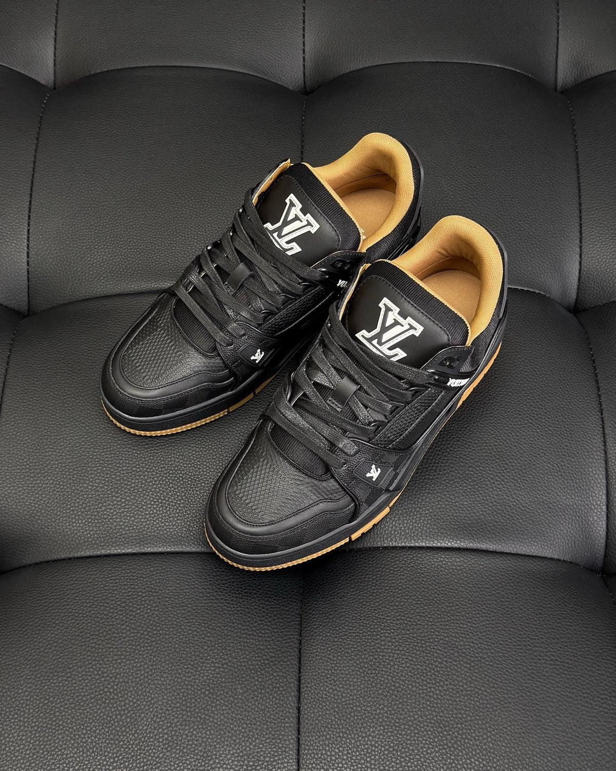 White Leather Logo Chunky - Men's