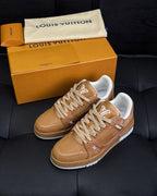 White Leather Logo Chunky - Men's