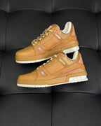 White Leather Logo Chunky - Men's