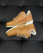 White Leather Logo Chunky - Men's
