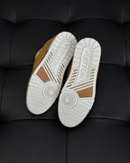 White Leather Logo Chunky - Men's