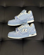 White Leather Logo Chunky - Men's