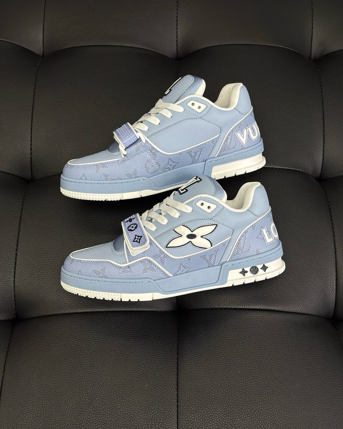 White Leather Logo Chunky - Men's