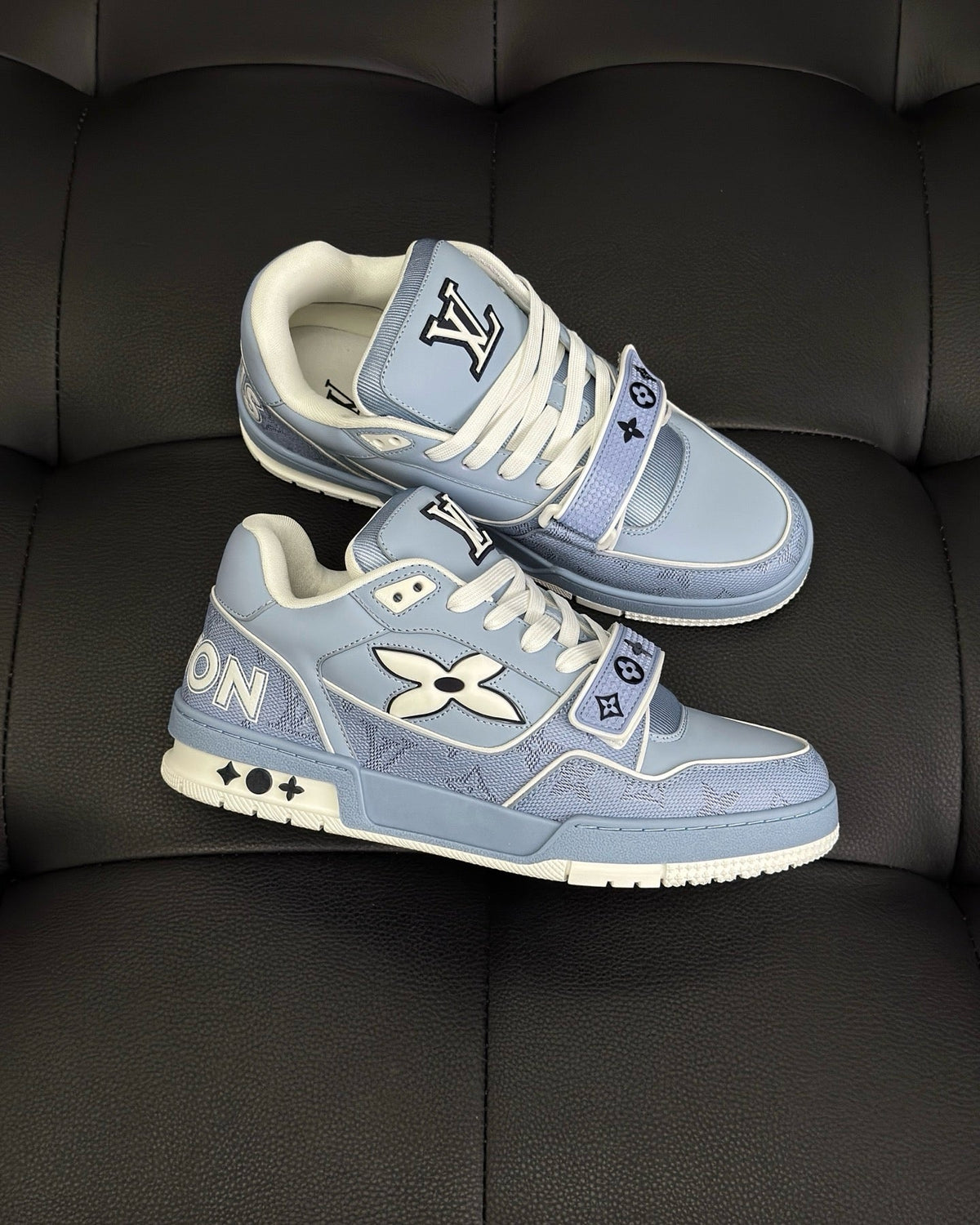 White Leather Logo Chunky - Men's