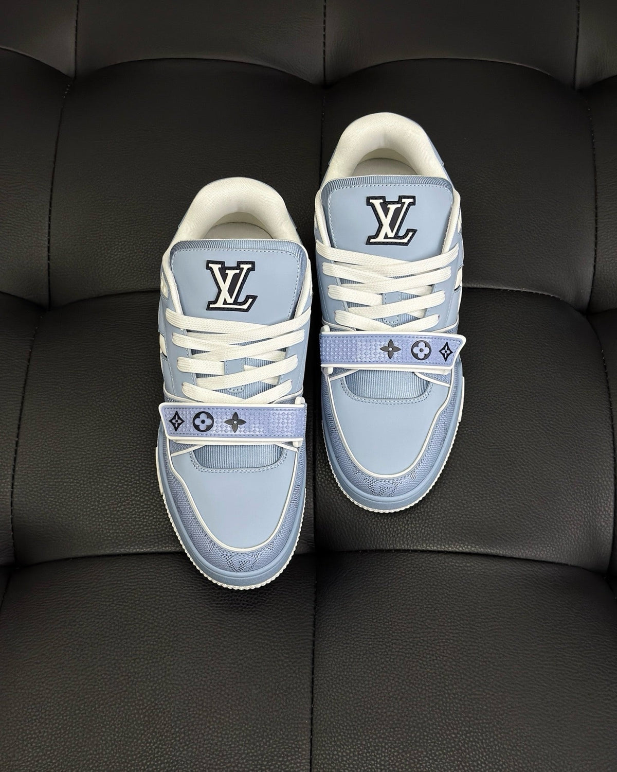 White Leather Logo Chunky - Men's