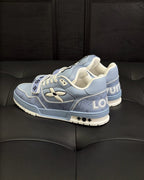 White Leather Logo Chunky - Men's