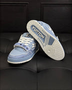 White Leather Logo Chunky - Men's