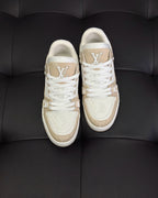 White Leather Monogram Chunky - Men's