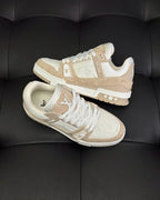 White Leather Monogram Chunky - Men's