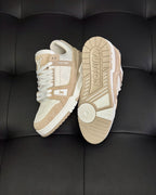 White Leather Monogram Chunky - Men's