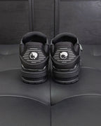 White Leather Logo Low-Top - Men's