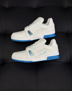 White Leather Logo Chunky - Men's