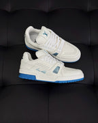 White Leather Logo Chunky - Men's
