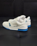 White Leather Logo Chunky - Men's